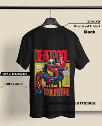 Deadpool and Wolverine Comic Inspired Design | Oversized T-Shirt | Marvel - CHRONICLES