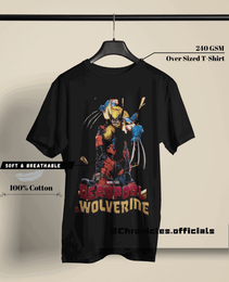 Deadpool and Wolverine Comic Inspired Design | Oversized T-Shirt | Marvel - CHRONICLES
