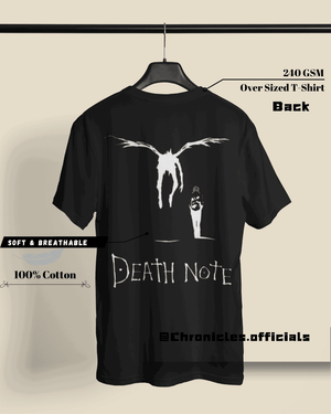 Death Note Dual side Print with Light and Ryuk  | Oversized T-Shirt | Death Note