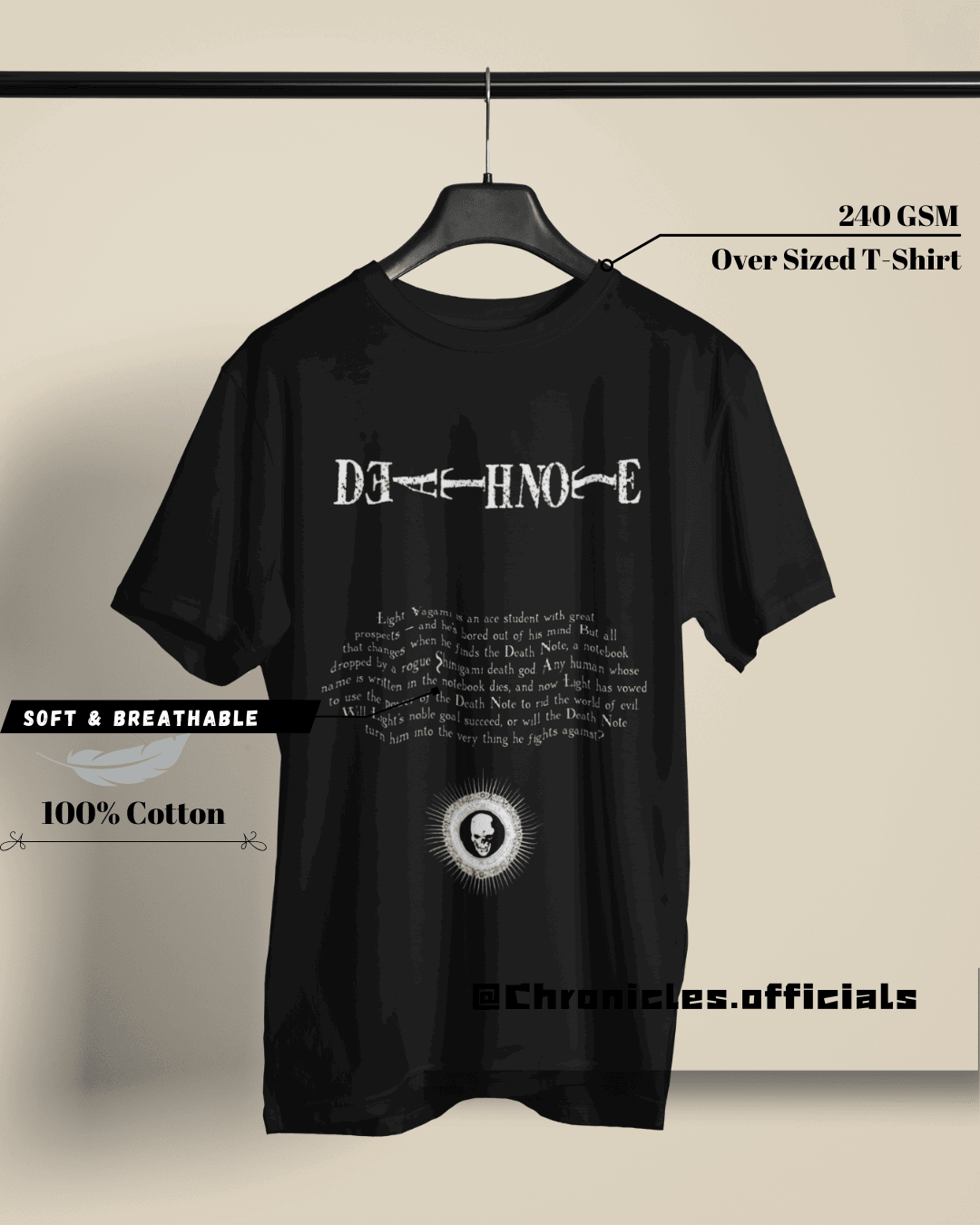 Death Note and How to use it | Oversized T-Shirt | Death Note - CHRONICLES