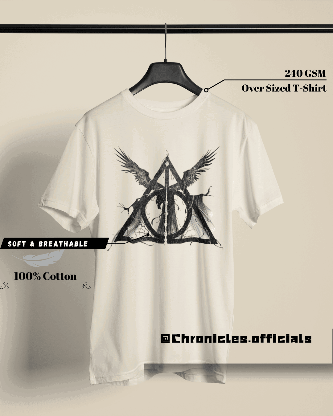 Deathly Hollows - Horcruxes | Oversized T-Shirt | HARRY POTTER - CHRONICLES