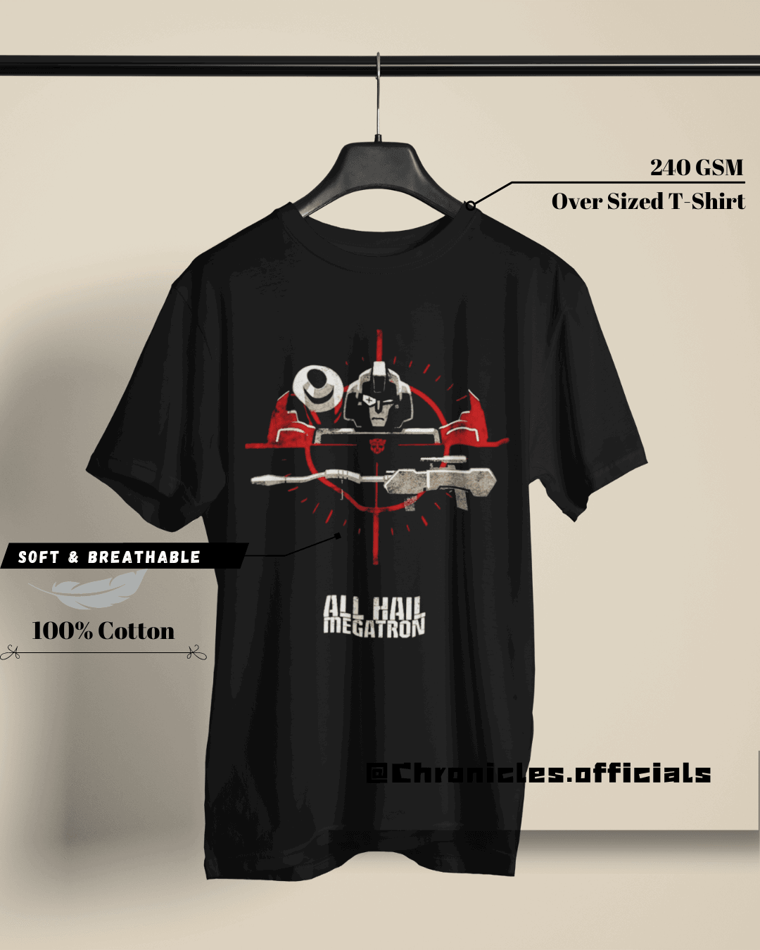 Decepticons (Transformers)| Oversized T-Shirt | Transformer - CHRONICLES
