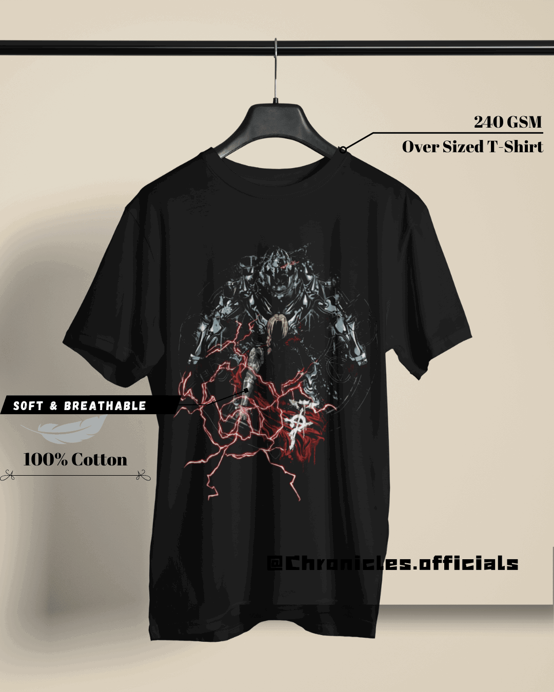 Elric Brothers - who lost it all  | Oversized T-Shirt | Full Metal Alchemist - CHRONICLES