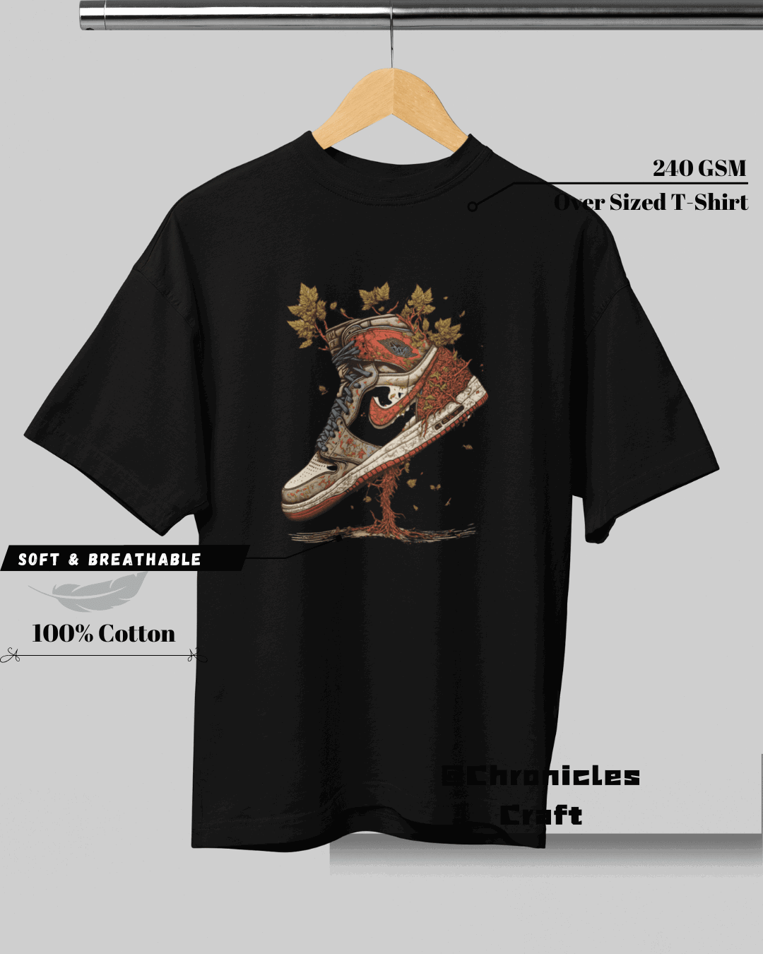 Environmental Nike | Oversized T-Shirt | Chronicles Craft - CHRONICLES