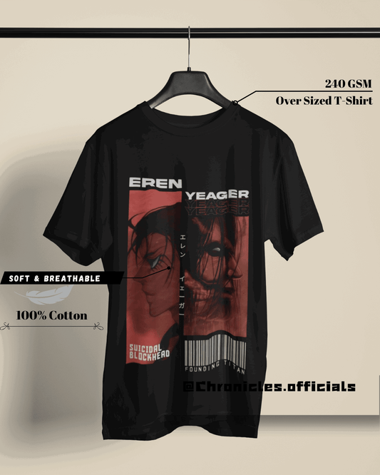 Eren Yeager and the Titan Inside | Oversized T-Shirt | Attack On Titan - CHRONICLES