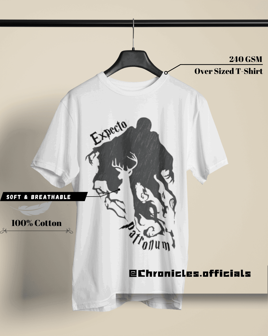 Expecto Patronum | Oversized T-Shirt | HARRY POTTER - CHRONICLES
