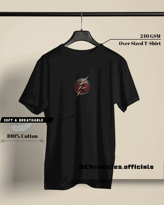 FLASH logo  | Oversized T-Shirt | DC Official - CHRONICLES