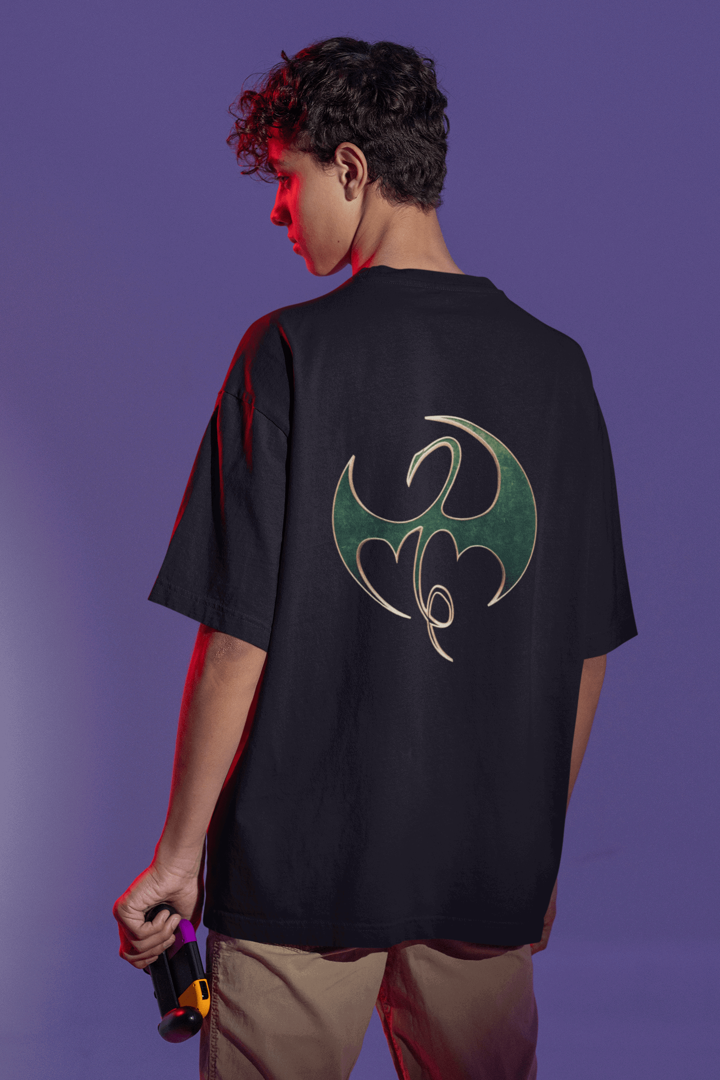 Facial Print | Oversized T-Shirt | Iron Fist - CHRONICLES