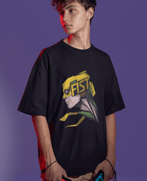 Facial Print | Oversized T-Shirt | Iron Fist - CHRONICLES