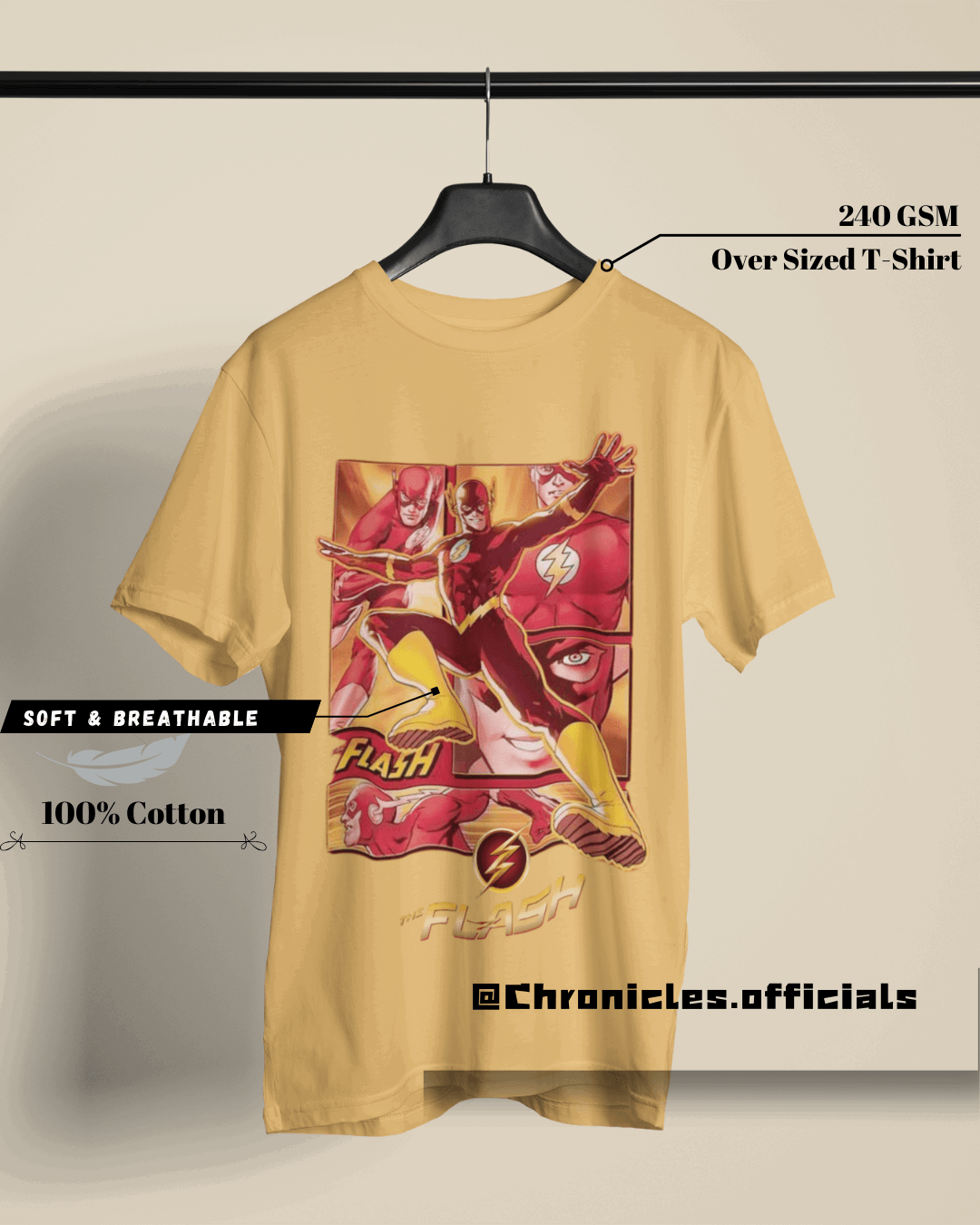 Flash A.K.A Barry Allen | Oversized T-Shirt | DC Official - CHRONICLES