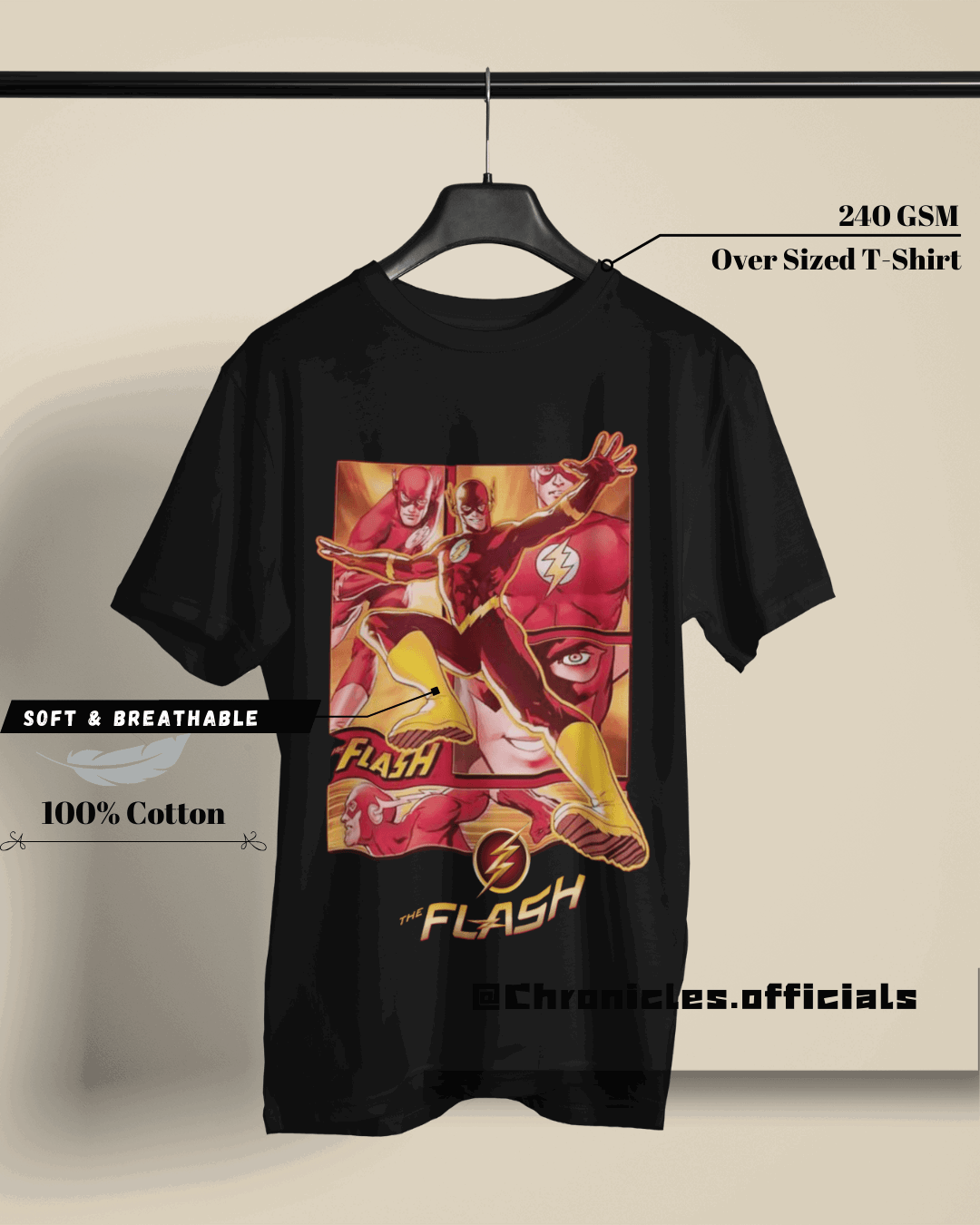 Flash A.K.A Barry Allen | Oversized T-Shirt | DC Official - CHRONICLES