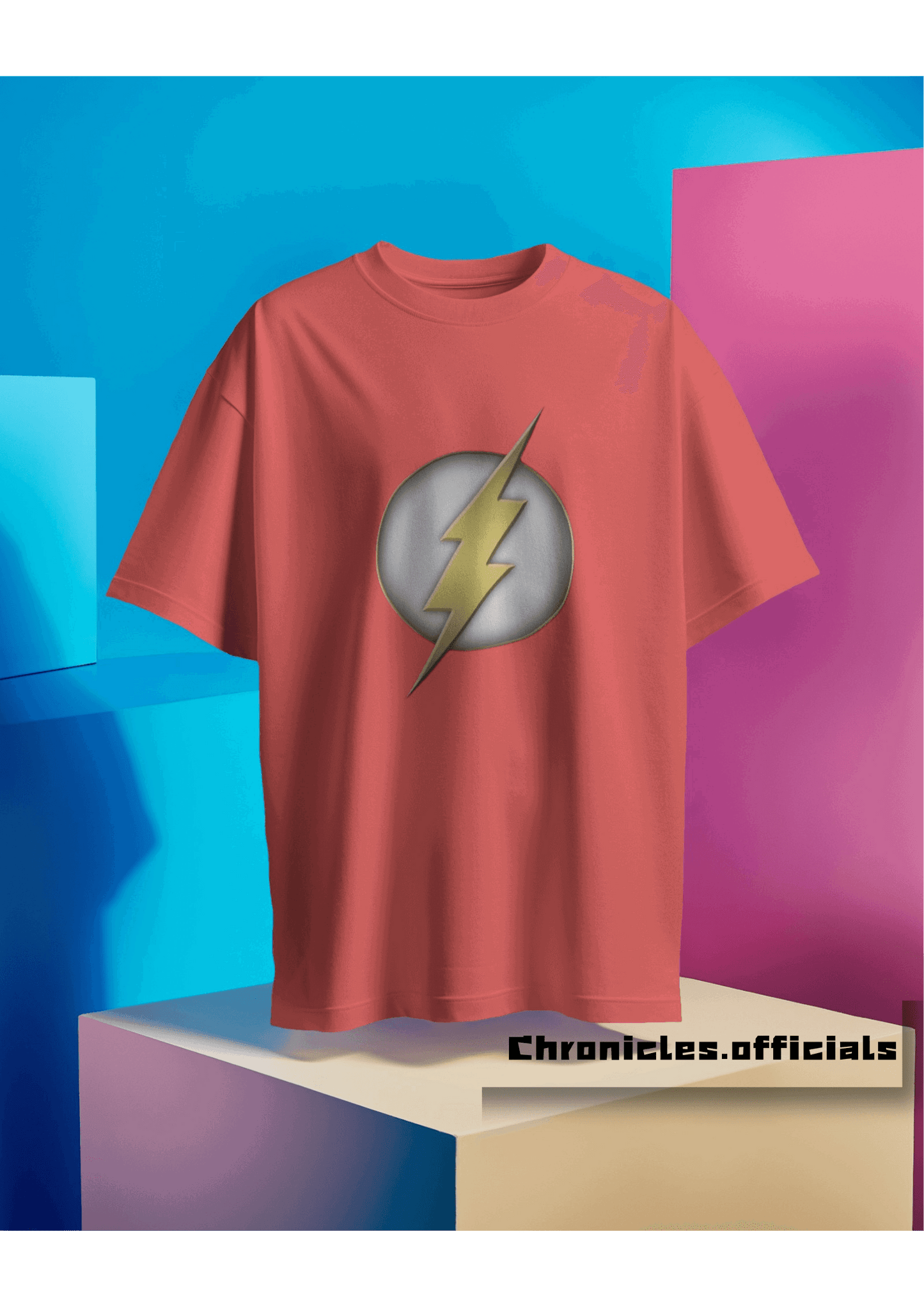 Flash 'Classic Logo'  | Oversized T-Shirt | DC Official - CHRONICLES