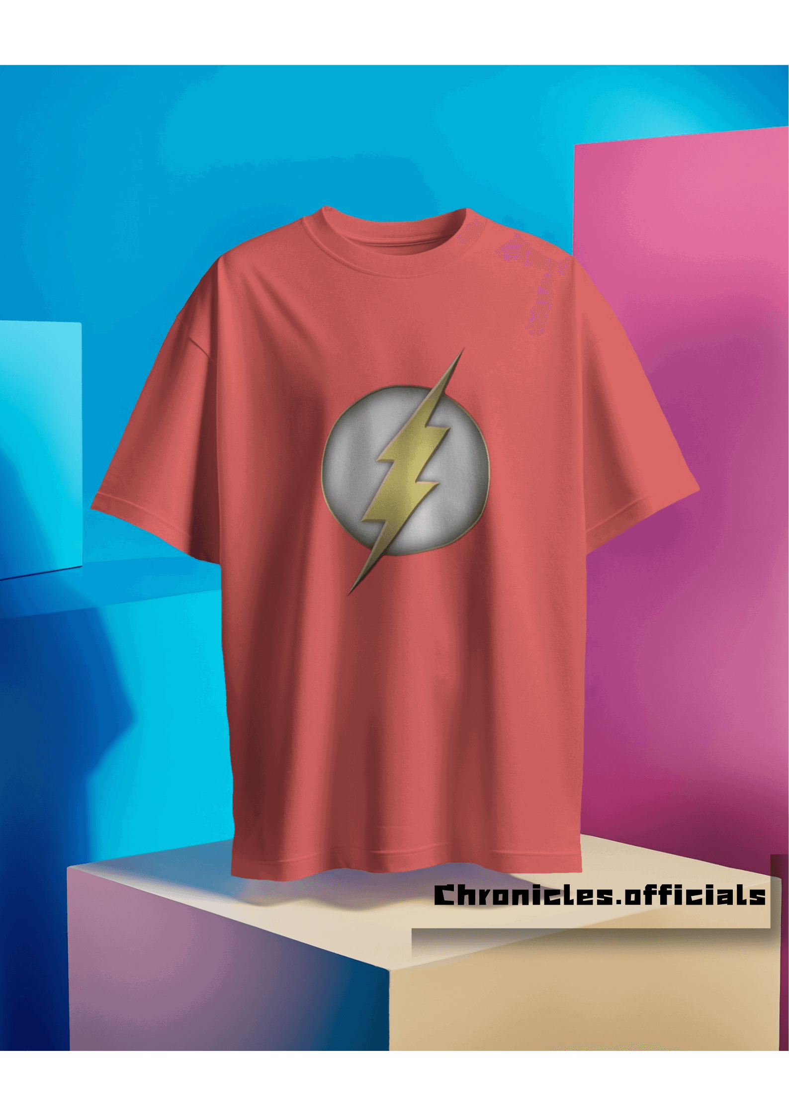 Flash 'Classic Logo'  | Oversized T-Shirt | DC Official - CHRONICLES