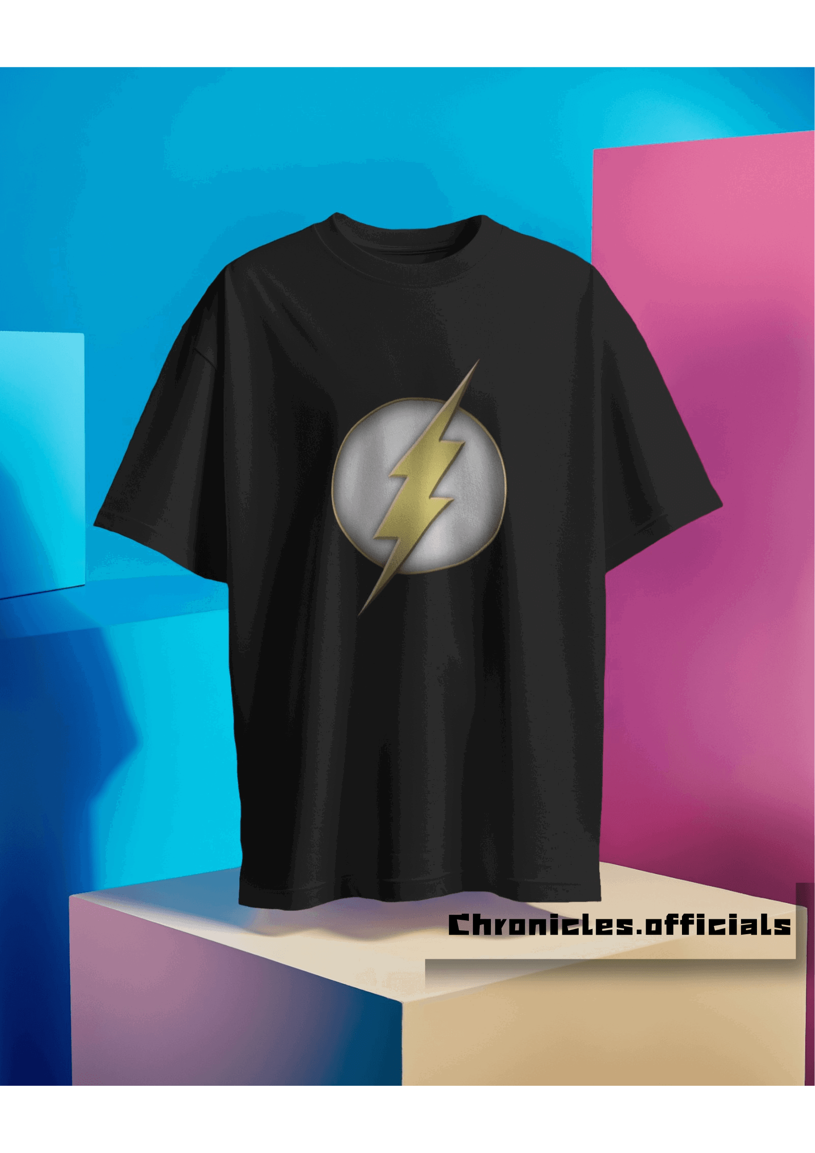 Flash 'Classic Logo'  | Oversized T-Shirt | DC Official - CHRONICLES