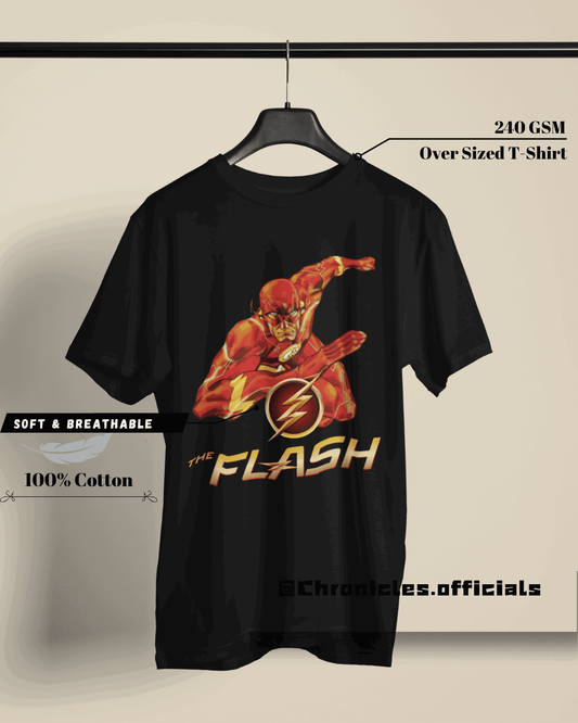 Flash Comic Inspired Design | Oversized T-Shirt | DC Official - CHRONICLES