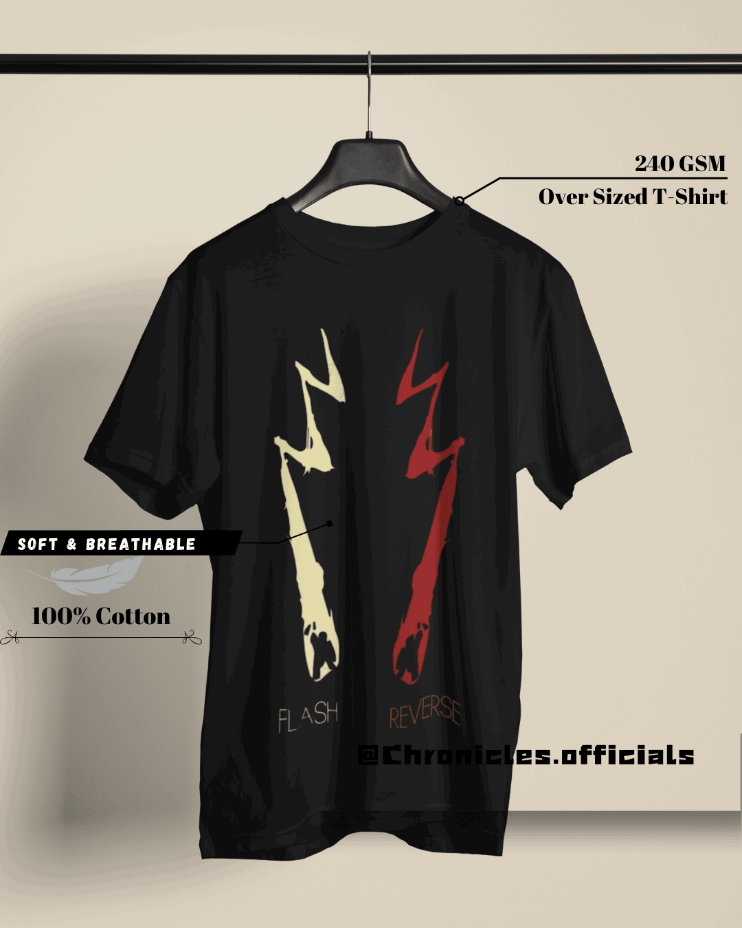 Flash and Reverse Flash | Oversized T-Shirt | DC Official - CHRONICLES
