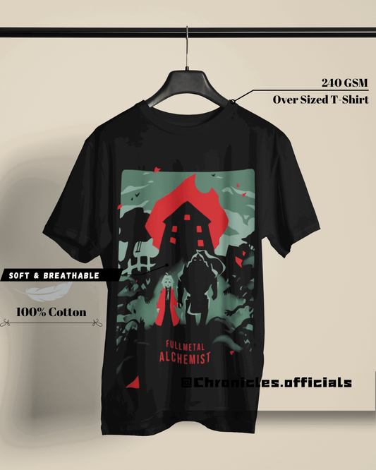 Full Metal Alchemist Concept Art | Oversized T-Shirt | Full Metal Alchemist - CHRONICLES