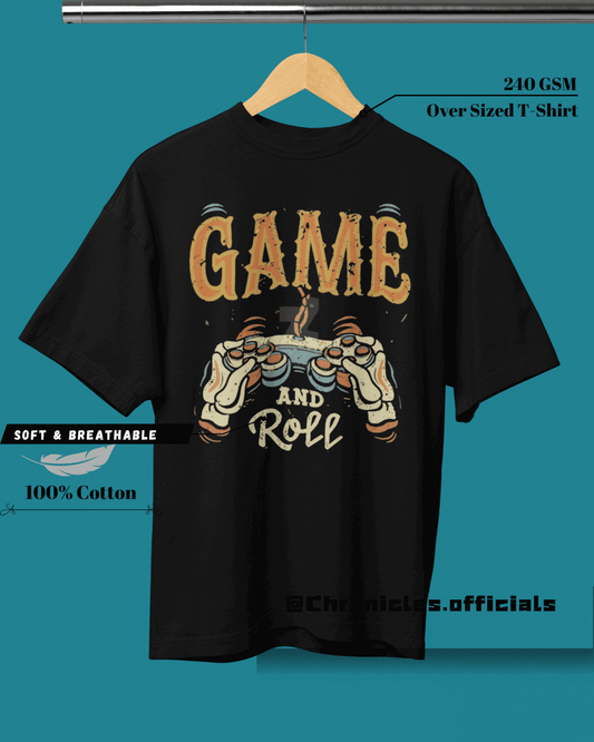 Game & Roll | Oversized T-Shirt | Geeks - CHRONICLES