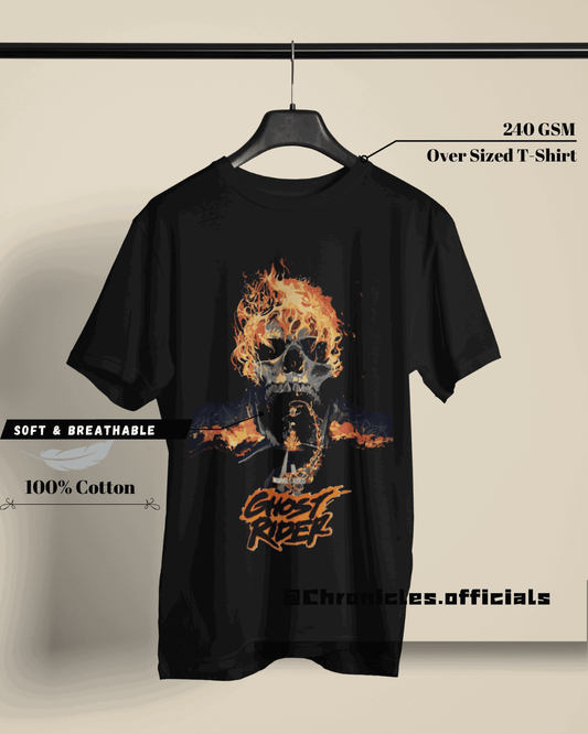 Ghost Rider - Burn it all down the road | Oversized T-Shirt | Marvel - CHRONICLES