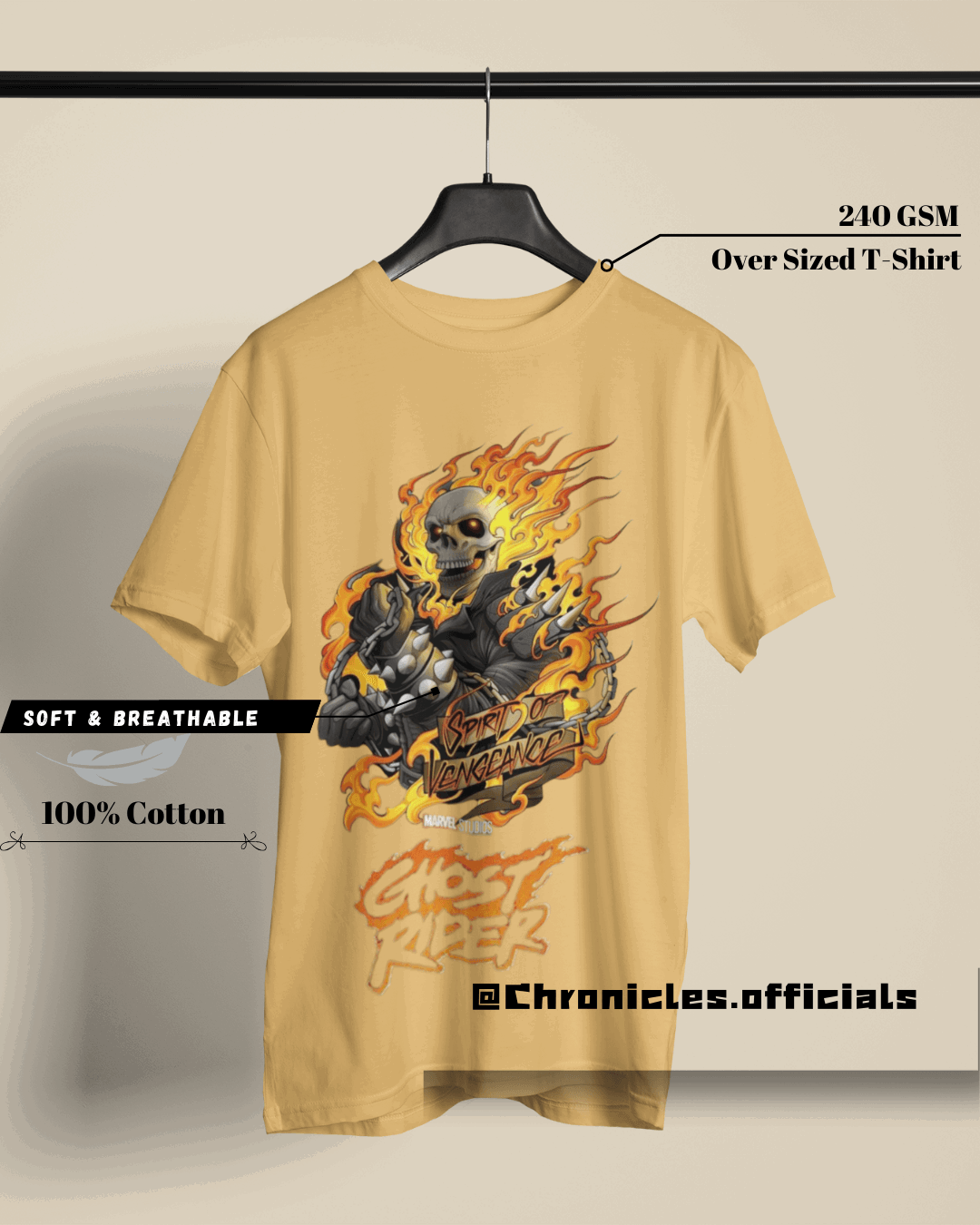 Ghost Rider - Ride or Die | Oversized T-Shirt | Marvel - CHRONICLES