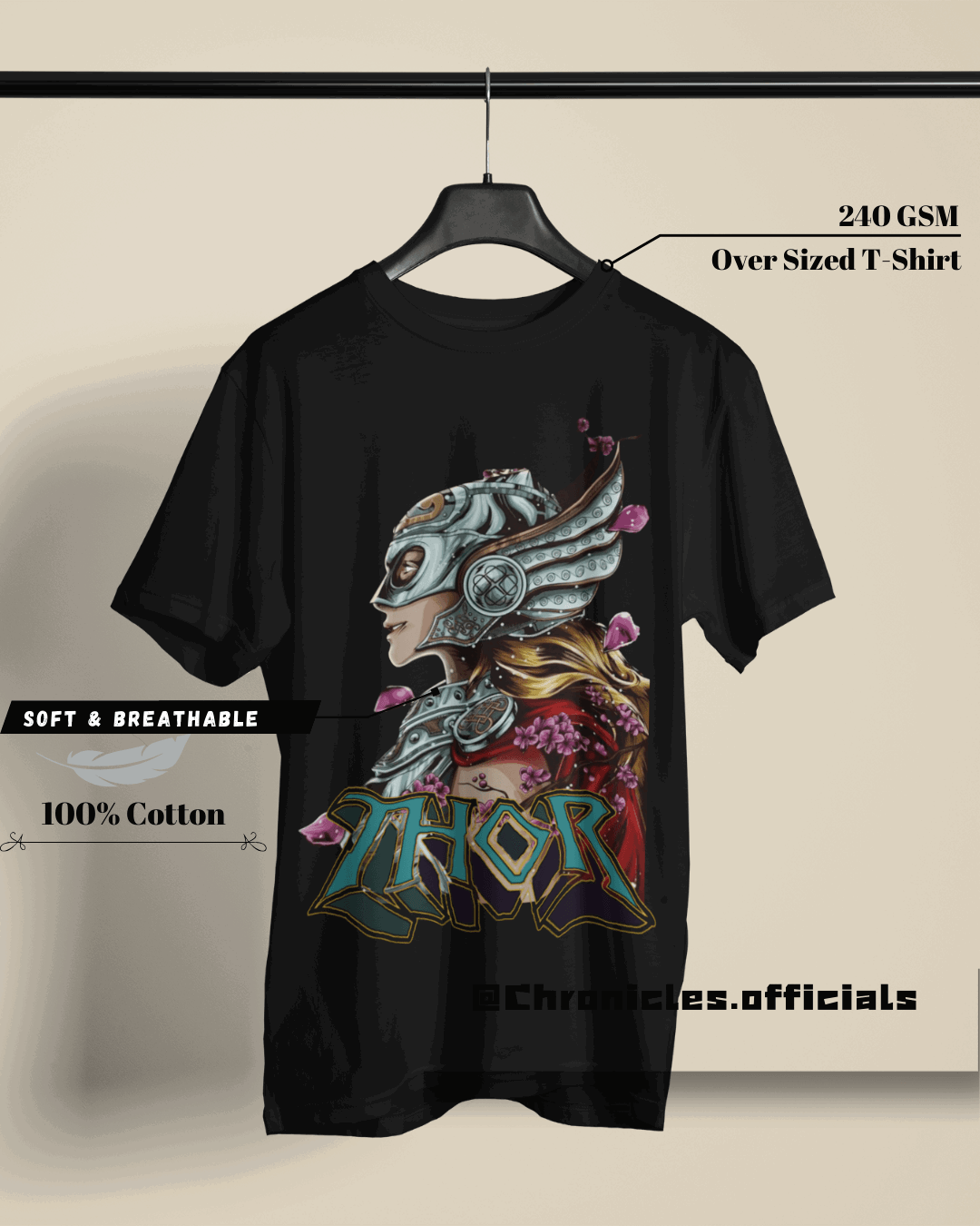 Goddess Thor| Oversized T-Shirt | Marvel - CHRONICLES