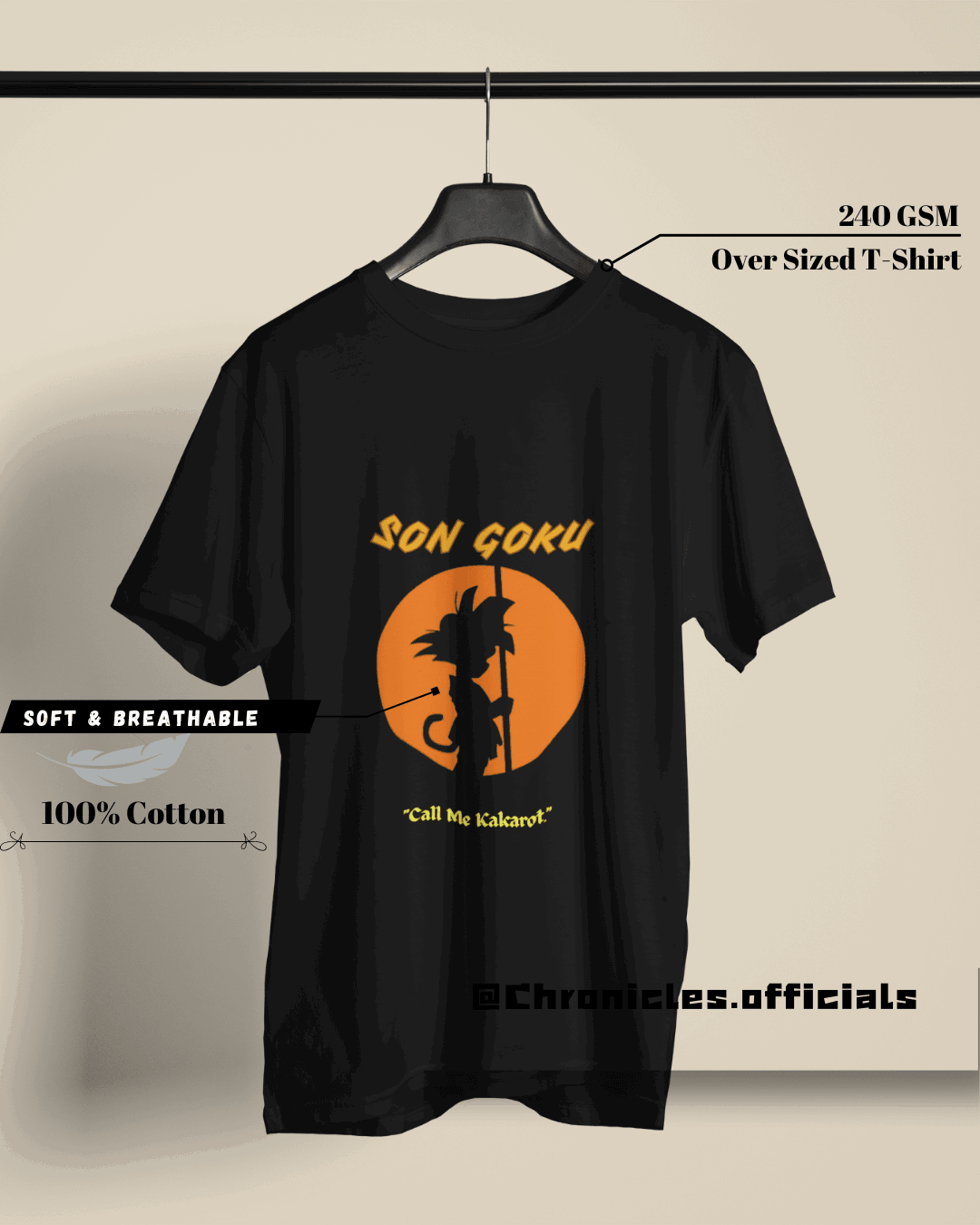Goku - The Son of Earth | Oversized T-Shirt | DBZ - CHRONICLES