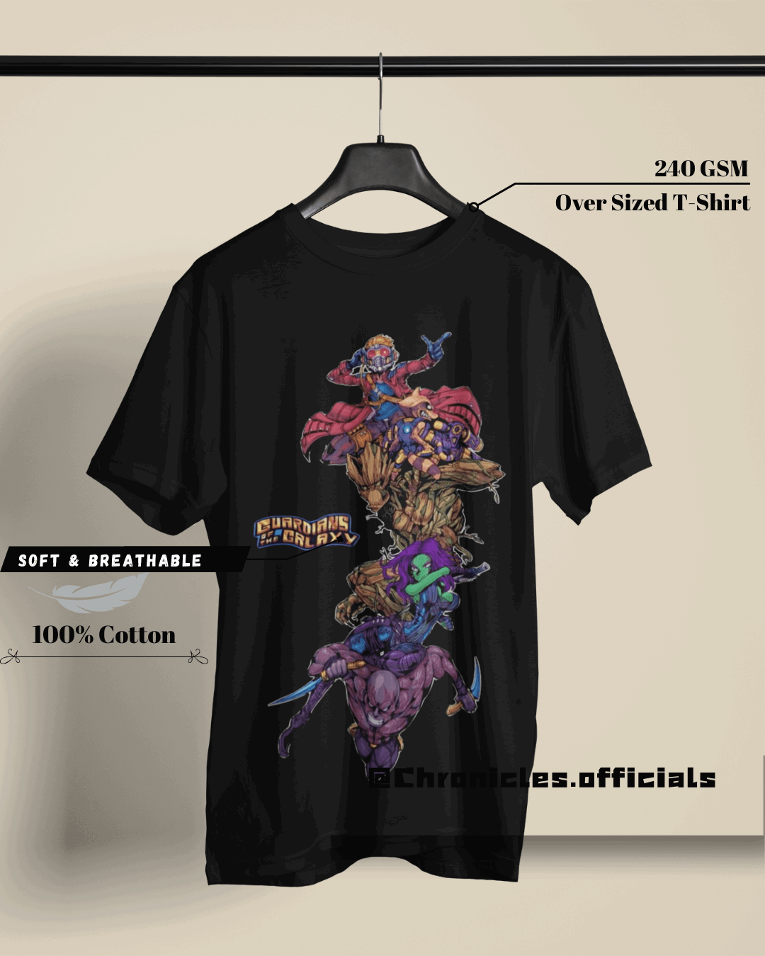 Guardians of Galaxy | Oversized T-Shirt | Marvel - CHRONICLES