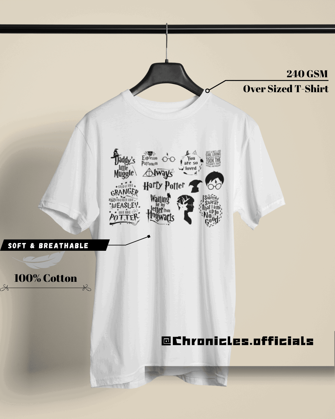 Harry Potter (Why its always you Three? ) | Oversized T-Shirt | HARRY POTTER - CHRONICLES