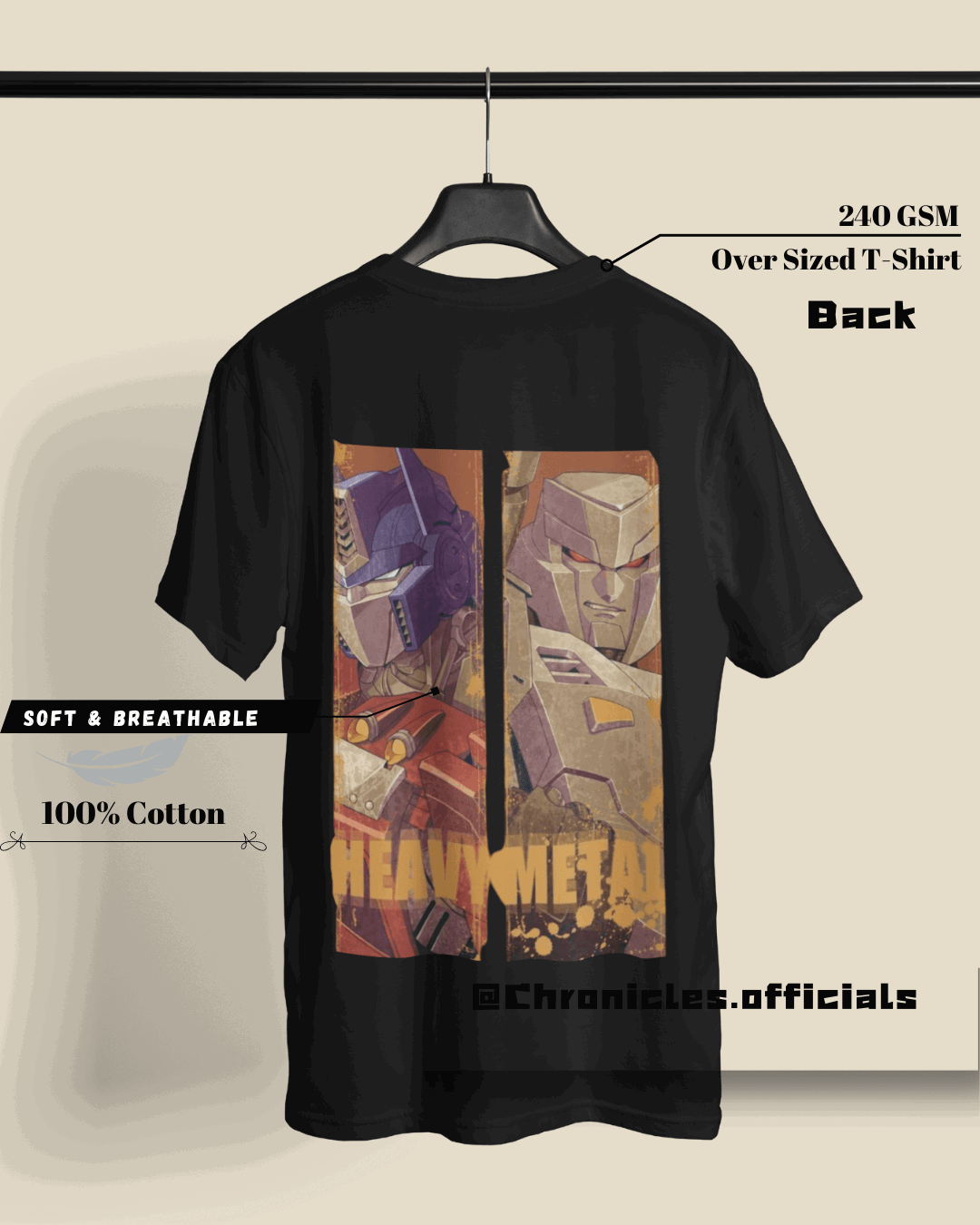Heavymetal (Transformers) | Oversized T-Shirt | Transformer - CHRONICLES