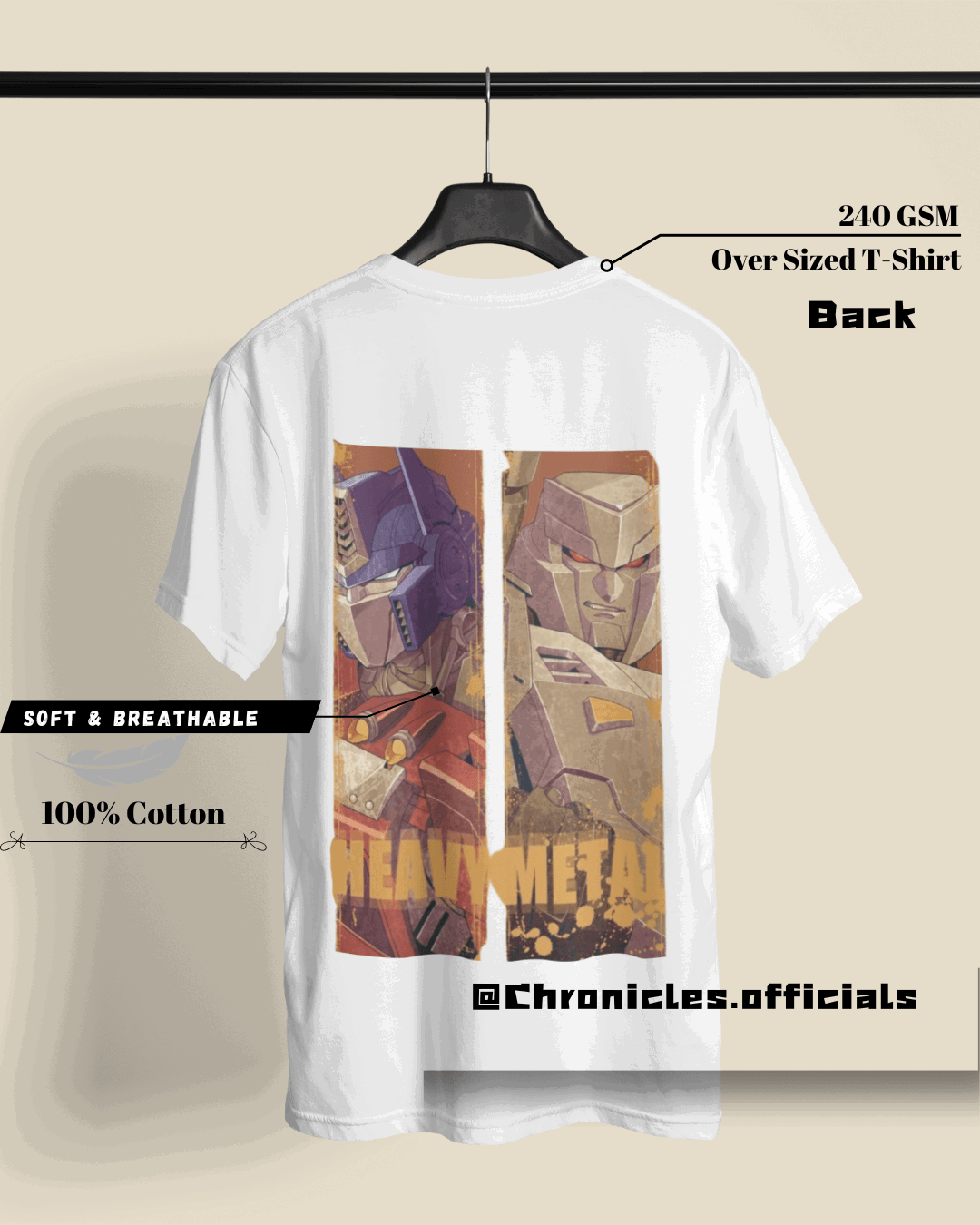 Heavymetal (Transformers) | Oversized T-Shirt | Transformer - CHRONICLES