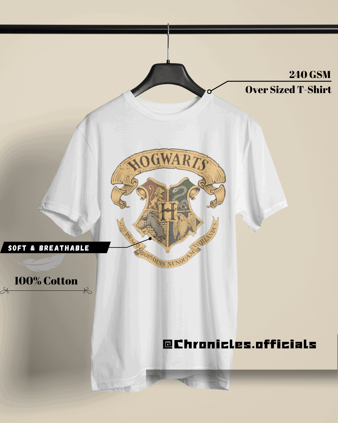 Hogwarts | Oversized T-Shirt | HARRY POTTER - CHRONICLES