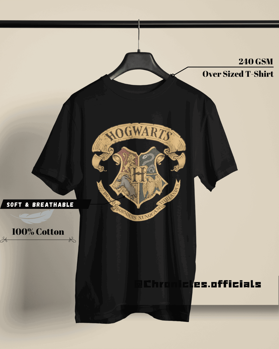 Hogwarts | Oversized T-Shirt | HARRY POTTER - CHRONICLES