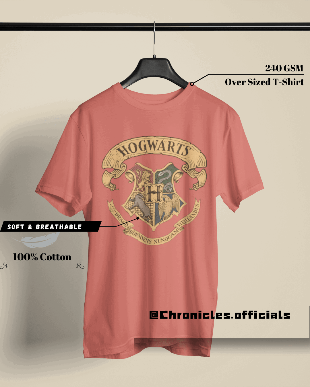 Hogwarts | Oversized T-Shirt | HARRY POTTER - CHRONICLES