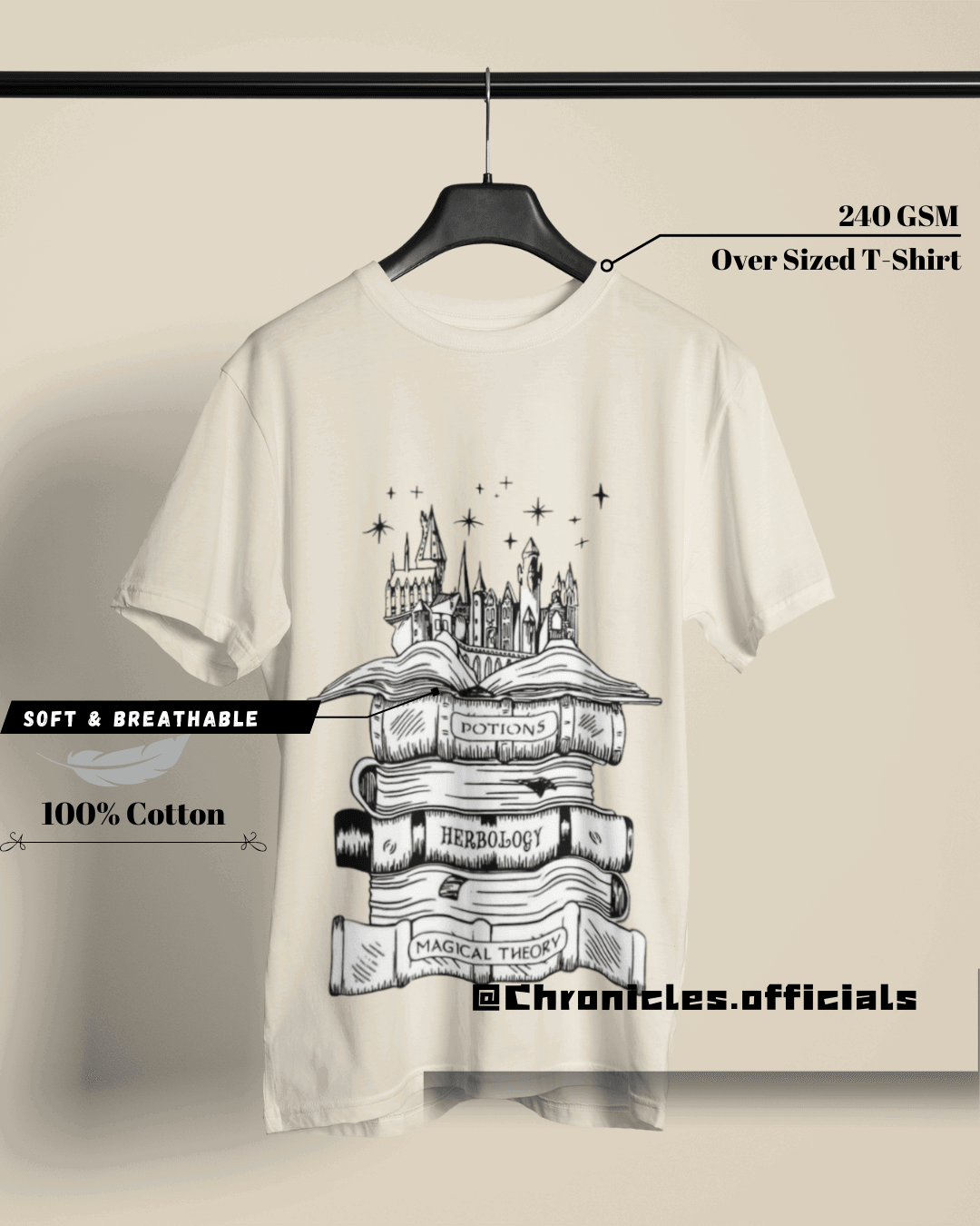 Hogwarts and Memories of It | Oversized T-Shirt | HARRY POTTER - CHRONICLES