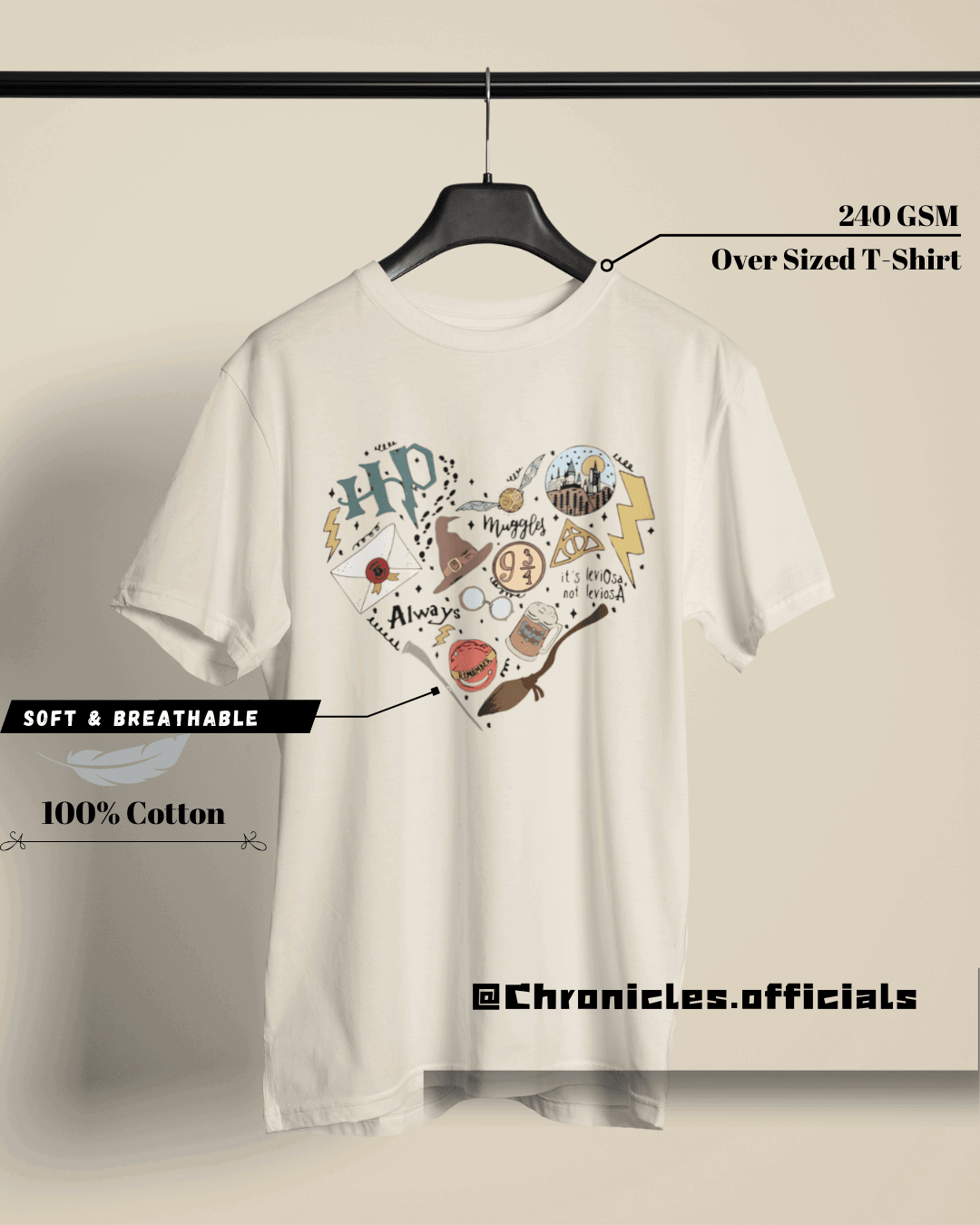 Hp - The things you Love | Oversized T-Shirt | HARRY POTTER - CHRONICLES