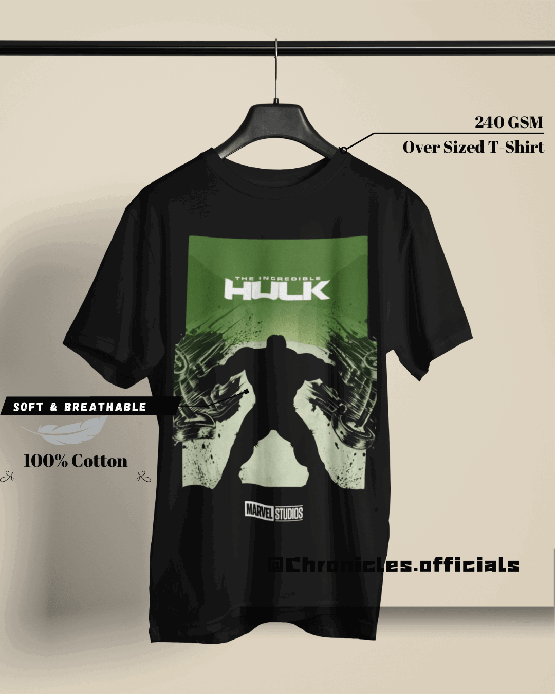Hulk - Love and Thunder | Oversized T-Shirt | Marvel - CHRONICLES
