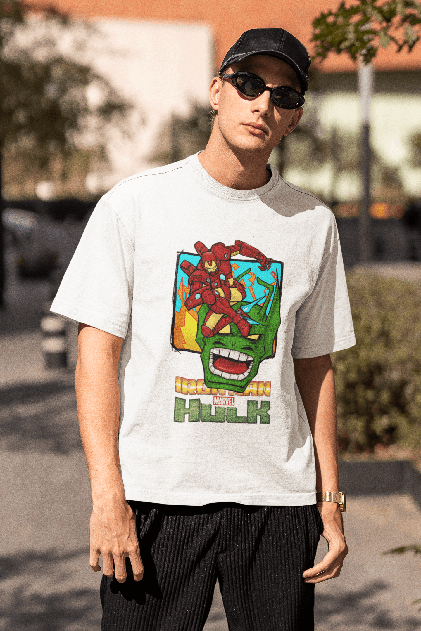 Hulk X Iron Man | Oversized T-Shirt | Marvel - CHRONICLES