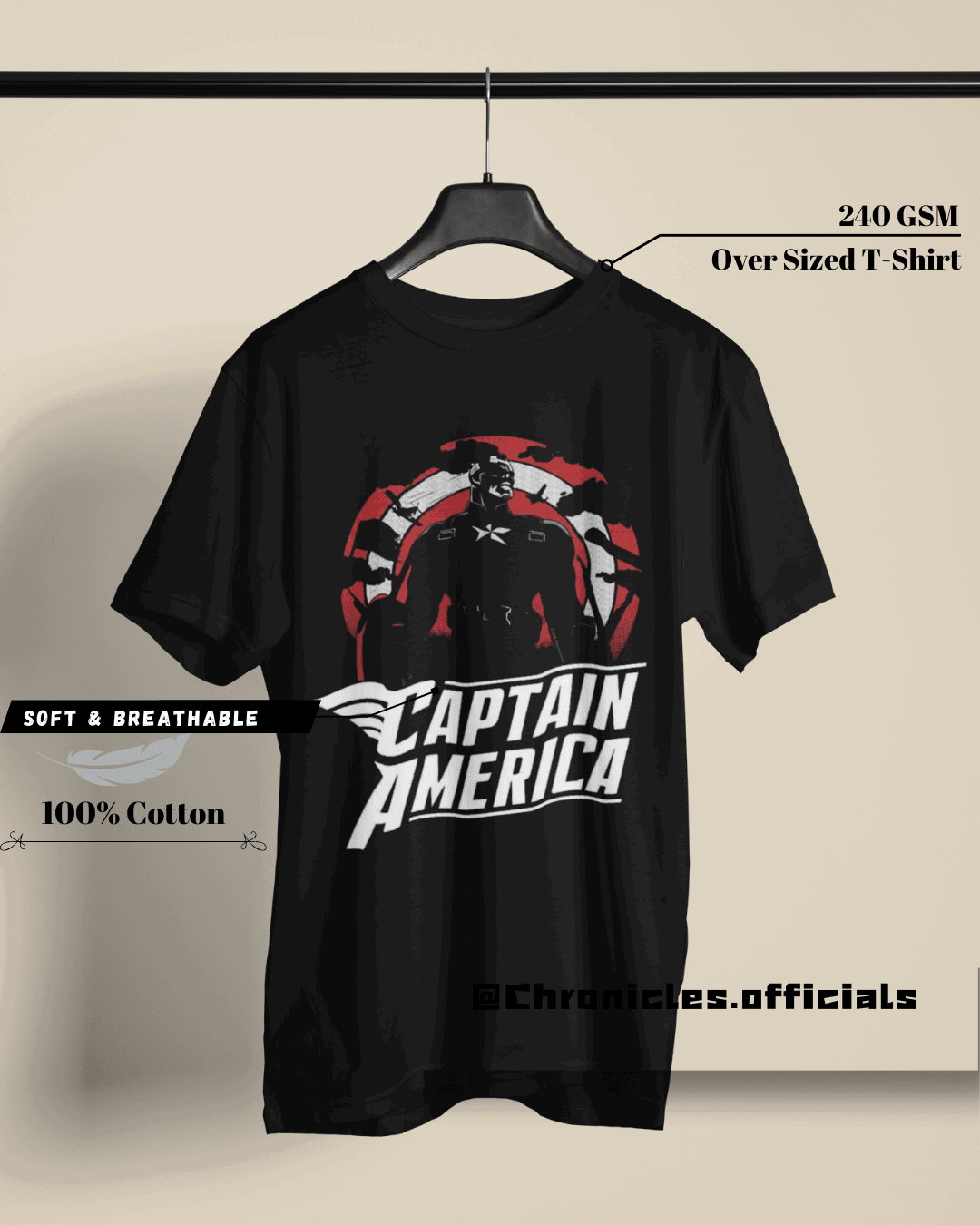 I can do this all day - Captain America | Oversized T-Shirt | Marvel - CHRONICLES