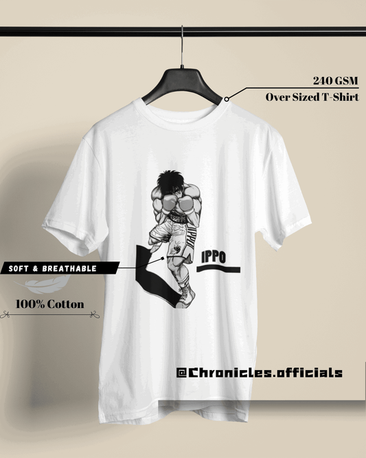 Ippo Fighting Pose | Oversized T-Shirt | Anime - CHRONICLES