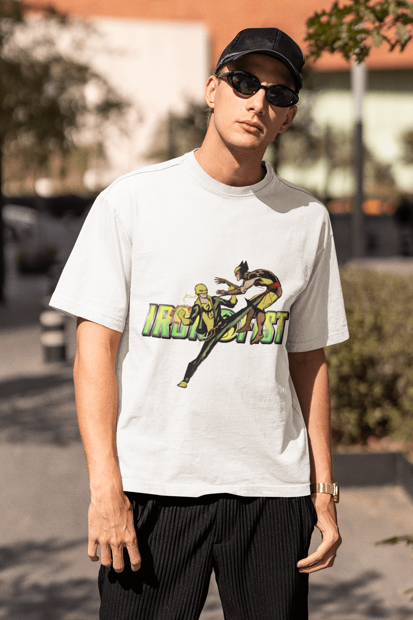 Iron Fist Vs Wolverine | Oversized T-Shirt | Iron Fist - CHRONICLES