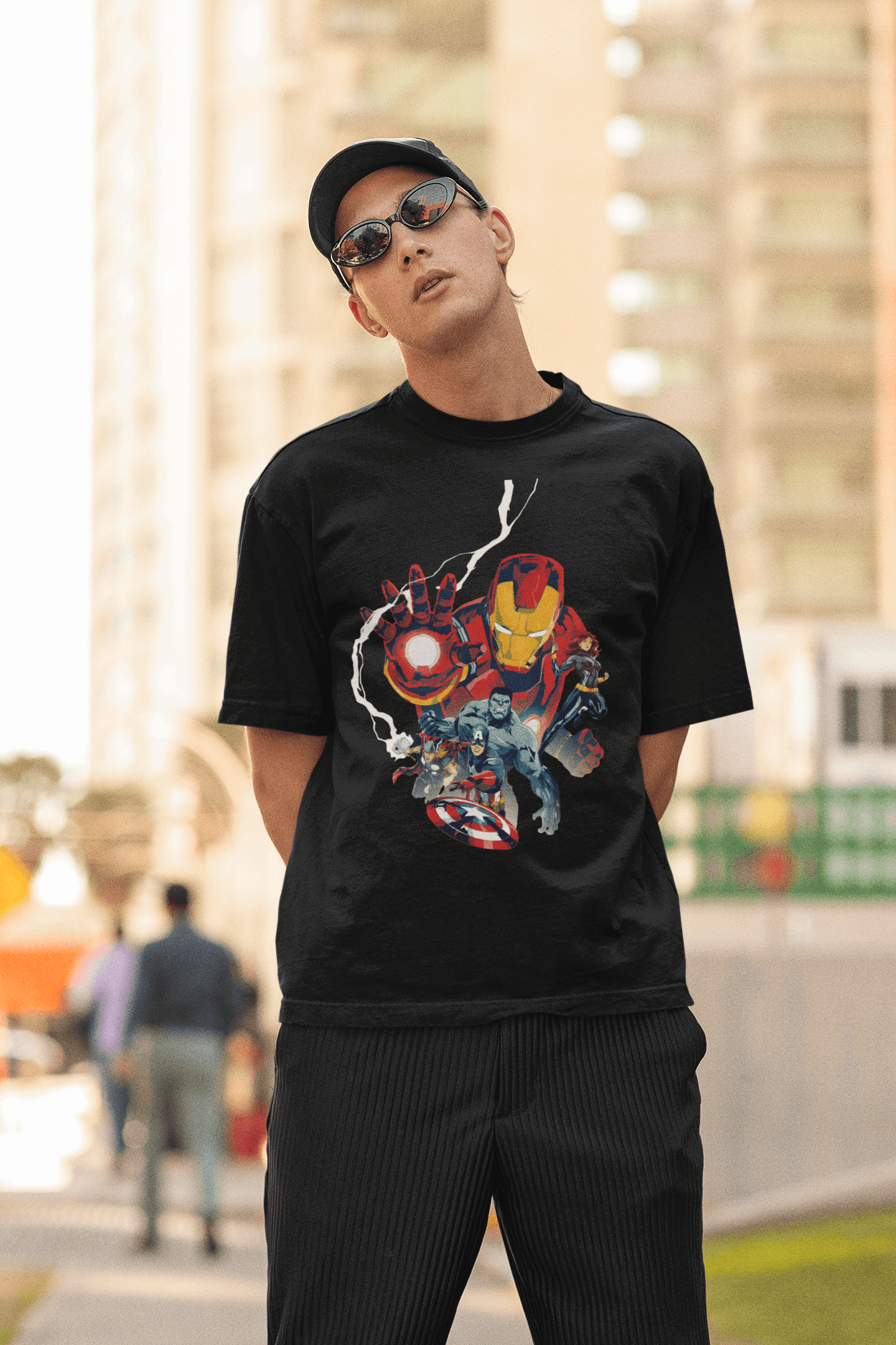 Iron Man All Avengers  | Oversized T-Shirt | Marvel - CHRONICLES