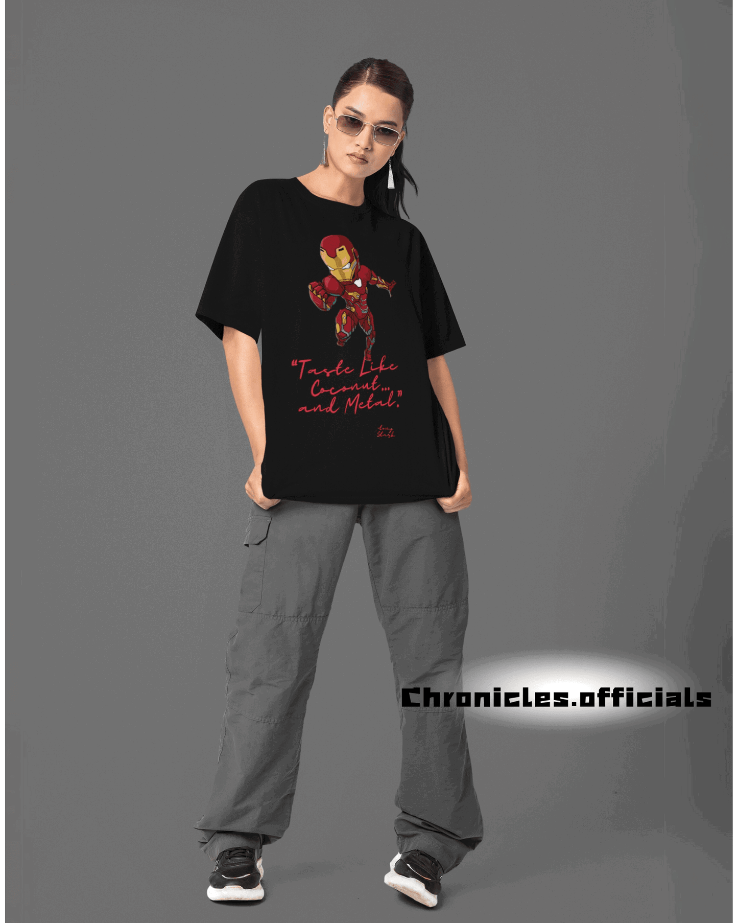 Iron Man “Taste Like Coconut... and Metal” | Oversized T-Shirt | Marvel - CHRONICLES
