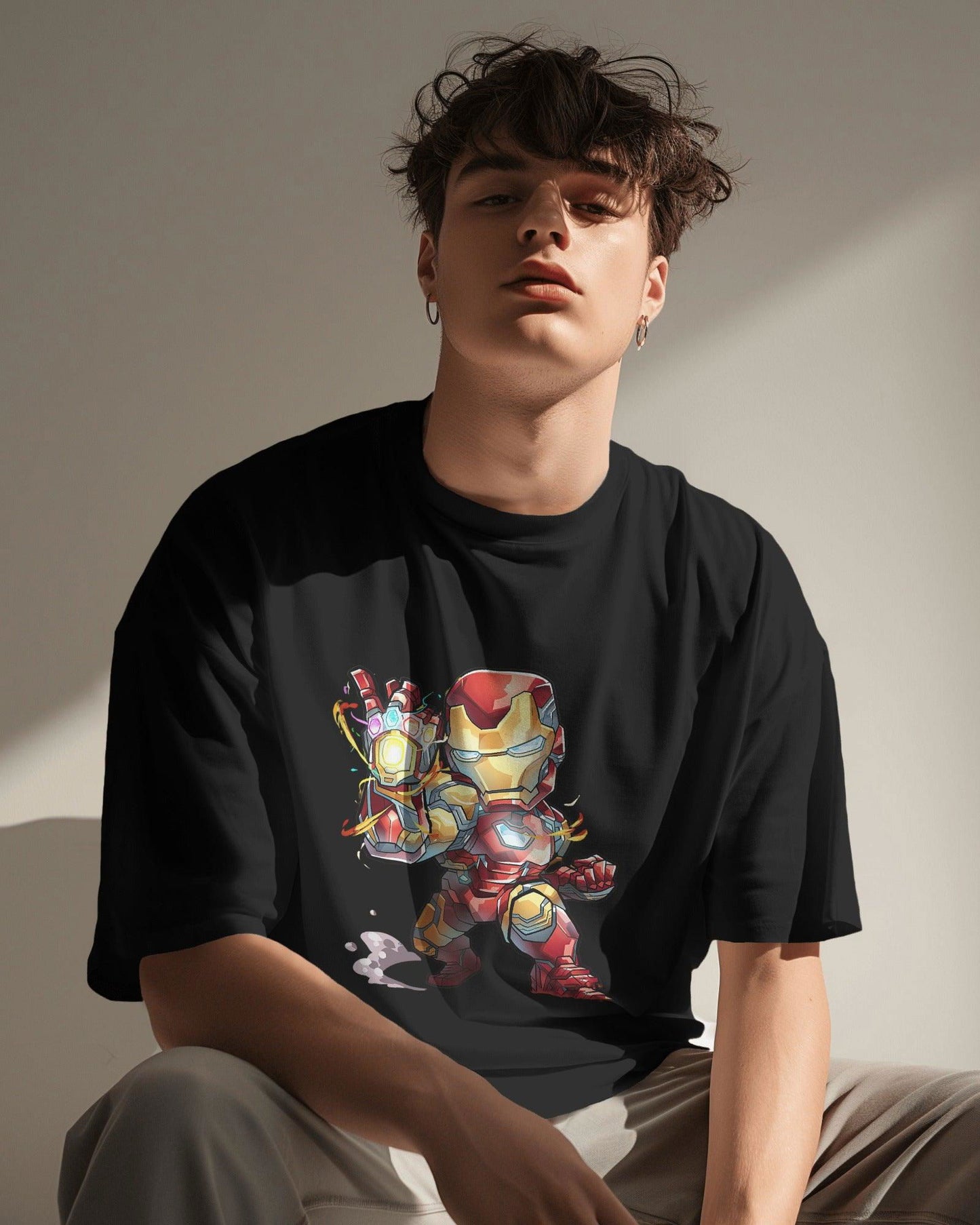 Iron Man in Action Art  | Oversized T-Shirt | Marvel - CHRONICLES