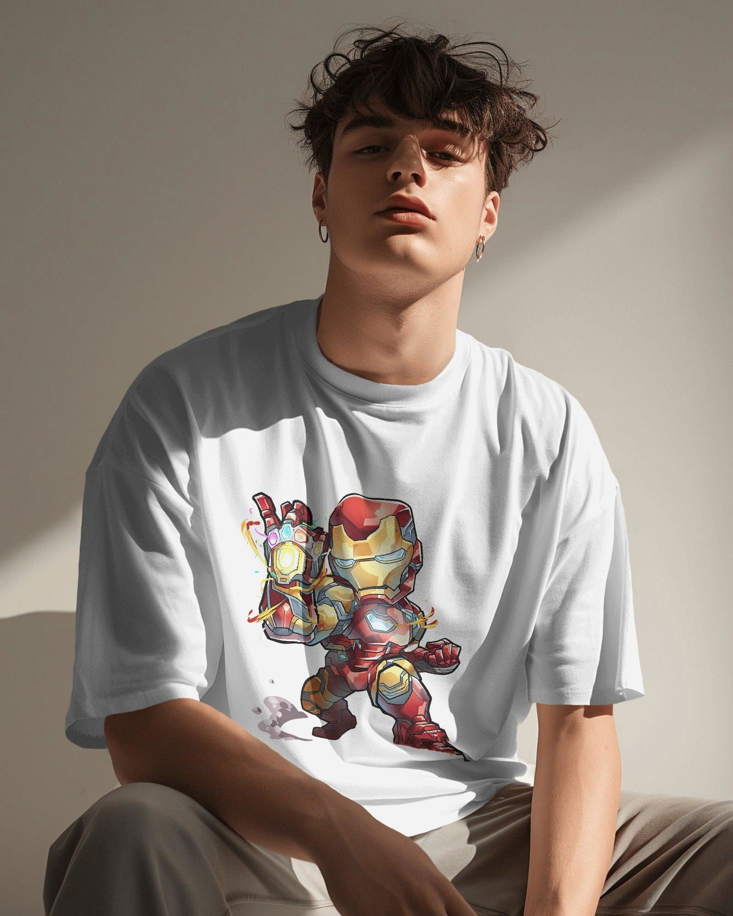 Iron Man in Action Art  | Oversized T-Shirt | Marvel - CHRONICLES