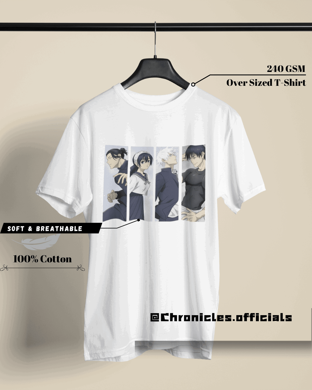 JJK - The Friends Lost | Oversized T-Shirt | Jujutsu Kaisen - CHRONICLES