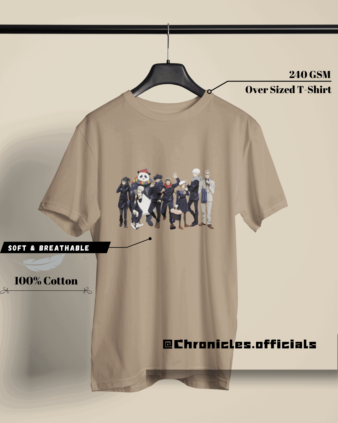 JJK Squad | Oversized T-Shirt | Jujutsu Kaisen - CHRONICLES