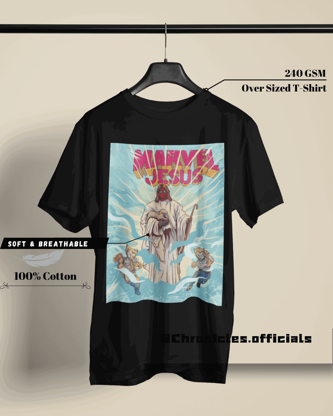 Jesus of Marvel - Deadpool | Oversized T-Shirt | Marvel - CHRONICLES