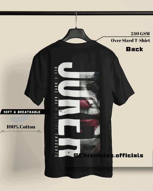 Joker - Graphic Inspired Dual Side Print | Oversized T-Shirt | DC Official - CHRONICLES