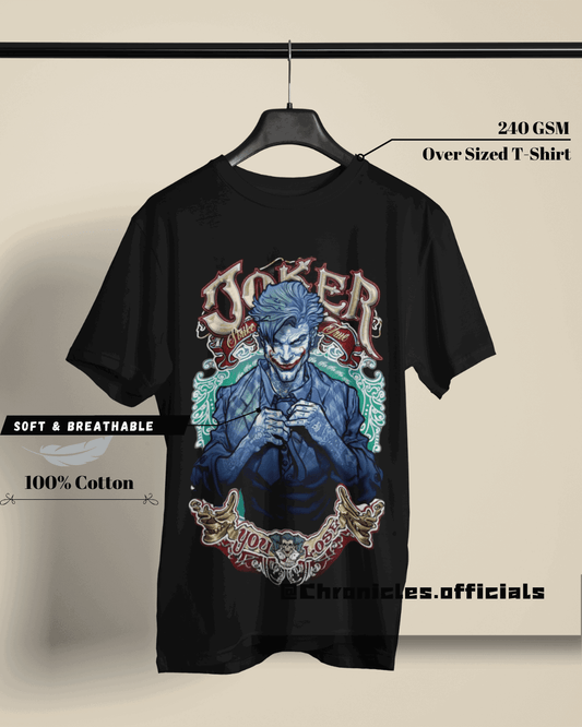 Joker Art Inspired Design| Oversized T-Shirt | DC Official - CHRONICLES