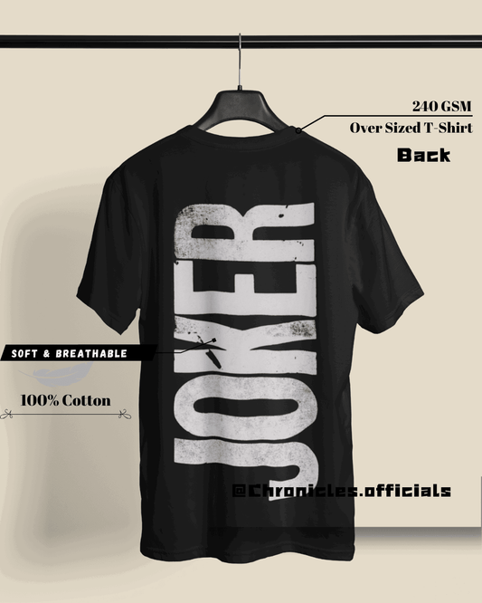 Joker Typography Dual Side Design | Oversized T-Shirt | DC Official - CHRONICLES